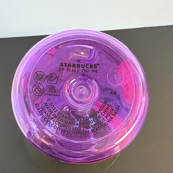 Starbucks Purple And Pink Tumbler With Lid 2022 Plastic - Picture 3 of 6